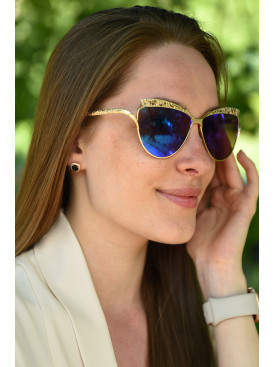 Окуляри жіночі золотистого кольору 6357 179391C Окуляри жіночі золотистого кольору 6357 179391C