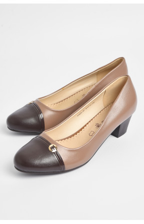 Туфли женские темно-бежевого цвета 617-2 179781C