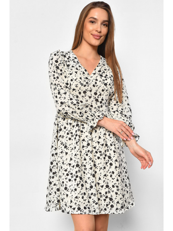 Платье женское с принтом белого цвета 2352 179884C