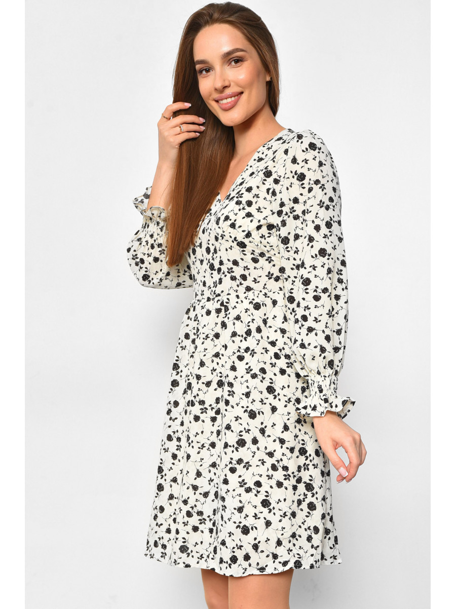 Платье женское с принтом белого цвета 2352 179884C