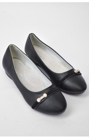 Туфлі для дівчинки чорного кольору 1283-12 179996C