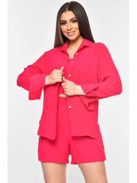 Костюм женский тройка розового цвета 2804 180226C Костюм женский тройка розового цвета 2804 180226C