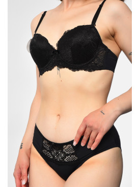 Комплект жіночий чорного кольору чашка В 74004 181052C