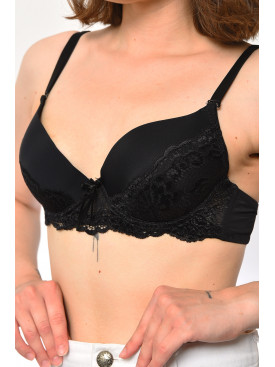 Бюстгальтер жіночий чорного кольору чашка В 25194-4 181634C