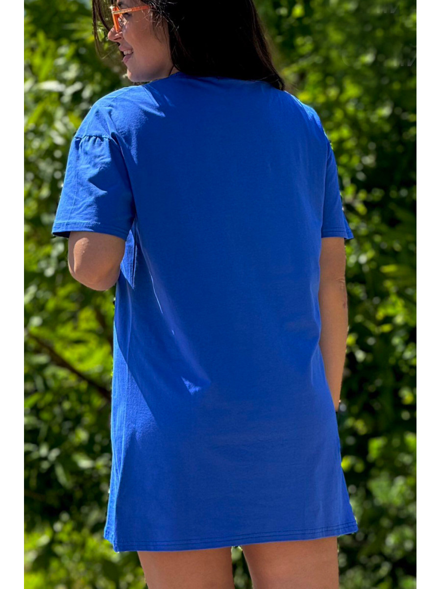 Туніка жіноча синього кольору 1001 181703C