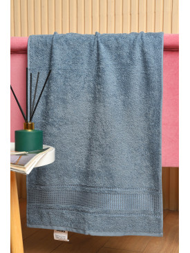 Полотенце для лица махровое темно-голубого цвета 1133 181810C