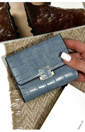 Гаманець жіночий з екошкіри блакитного кольору 231-7 181958C