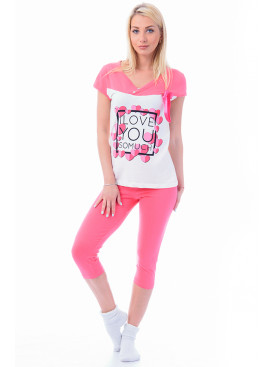 Піжама жіноча рожевого кольору 7038 181985C
