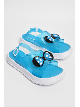 Босоножки детские для девочки голубого цвета 8434-14 182221C