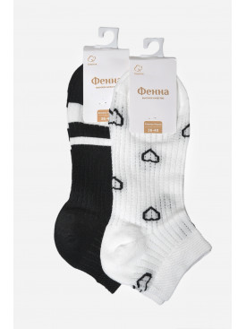 Набор носков женских спортивных 2 шт 715-4 182697C