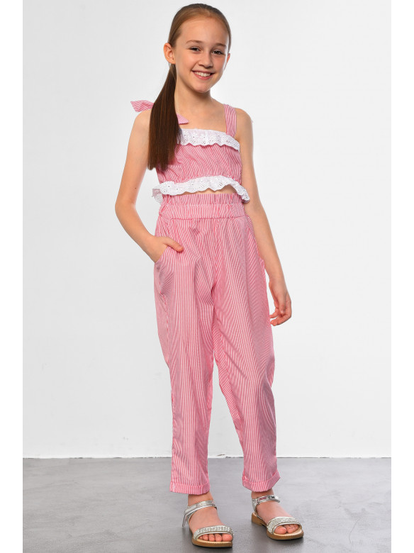 Костюм дитячий для дівчинки червоного кольору 182753C