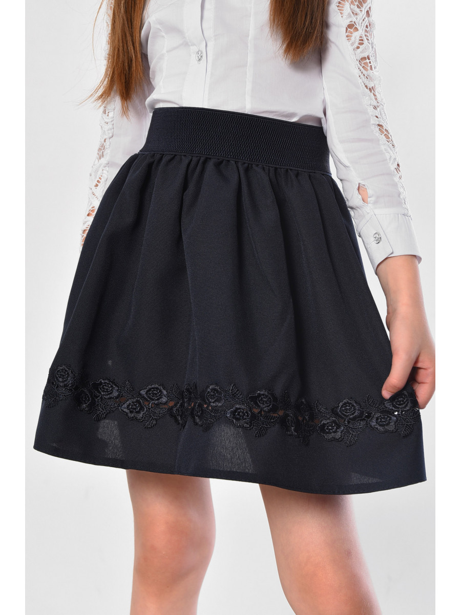 Спідниця  дитяча для дівчинки темно-синього кольору 183044C