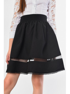 Юбка детская для девочки черного цвета 183211C Юбка детская для девочки черного цвета 183211C