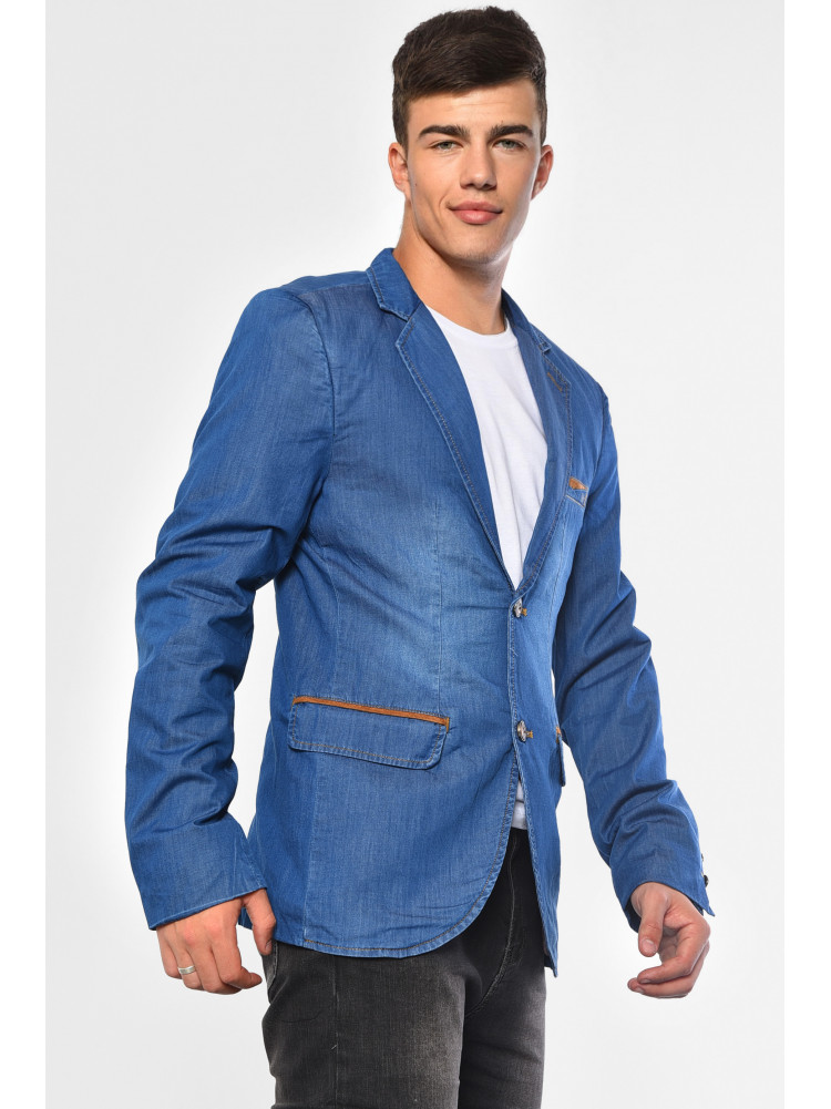 Піджак чоловічий джинсовий синього кольору UC1-01J 183235C