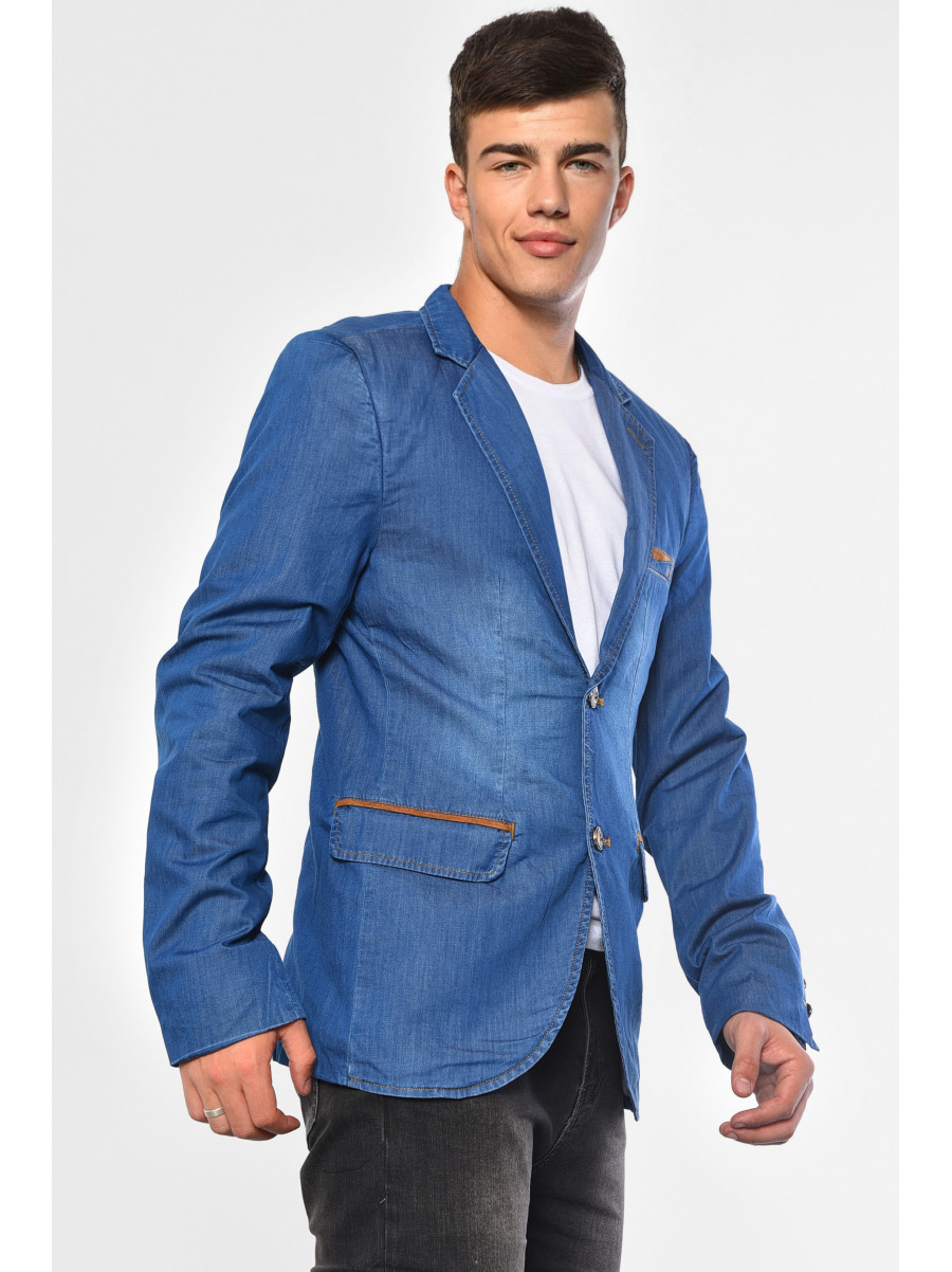 Піджак чоловічий джинсовий синього кольору UC1-01J 183235C