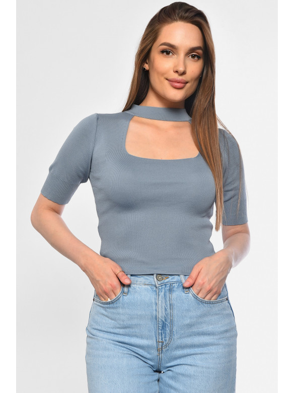 Футболка женская серого цвета 183517C