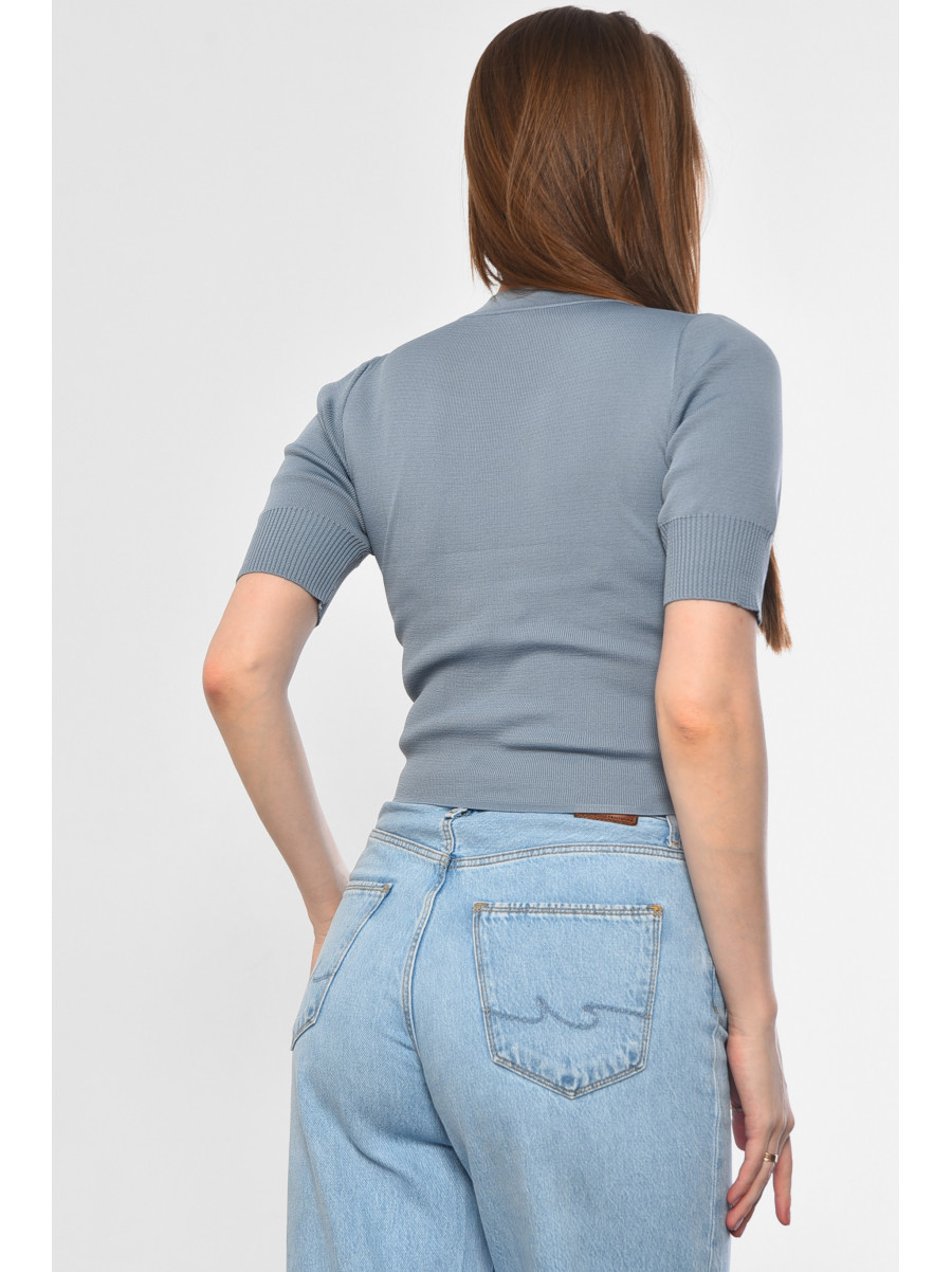 Футболка женская серого цвета 183517C