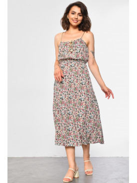 Сарафан женский белого цвета 1303 183825C Сарафан женский белого цвета 1303 183825C