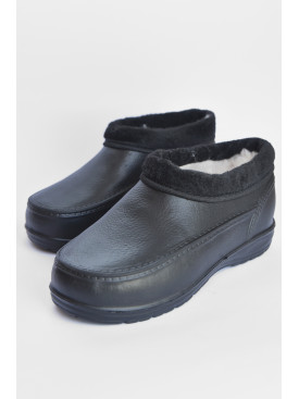 Галоши мужские на меху черного цвета гп-11 183943C Галоши мужские на меху черного цвета гп-11 183943C