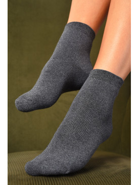 Носки женские махровые серого цвета 183960C Носки женские махровые серого цвета 183960C