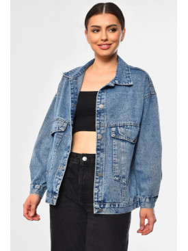 Джинсівка жіноча синього кольору 8007 184222C Джинсівка жіноча синього кольору 8007 184222C