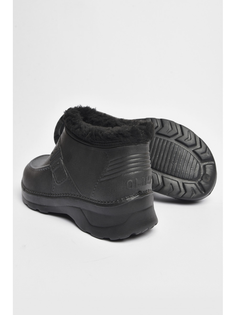 Галоши мужские на меху черного цвета OL15 184478C