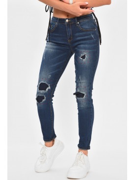Джинсы женские синего цвета 6056 185397C
