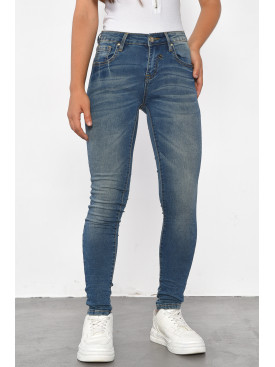 Джинсы женские синего цвета 292 185420C