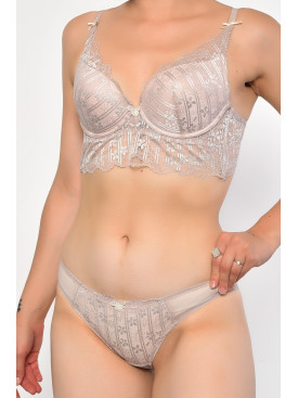 Комплект жіночий пудрового кольору чашка С 5201 186563C Комплект жіночий пудрового кольору чашка С 5201 186563C