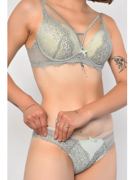 Комплект женский серого цвета чашка B 18 186574C