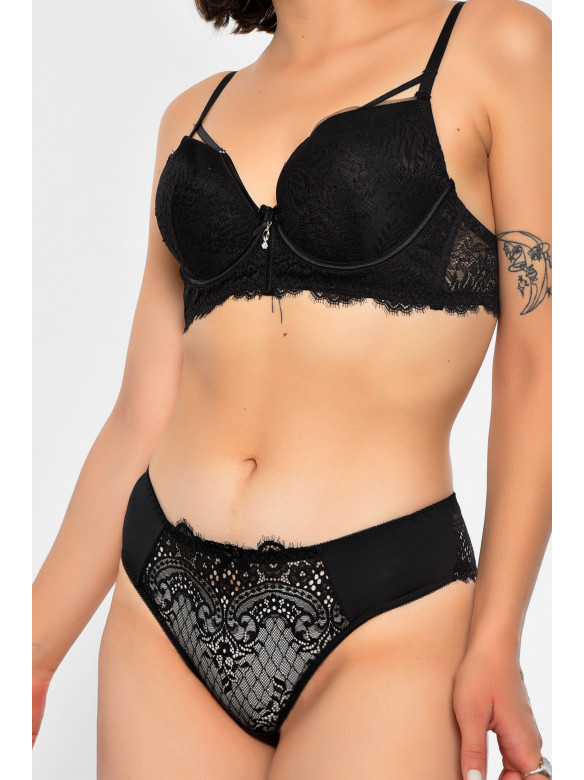 Комплект женский черного цвета чашка B 53 186631C