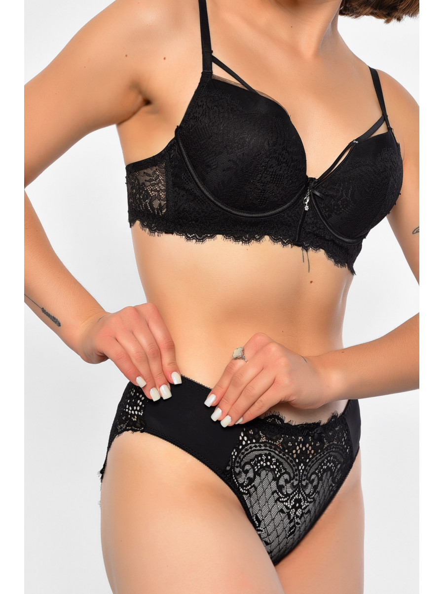 Комплект женский черного цвета чашка B 53 186631C