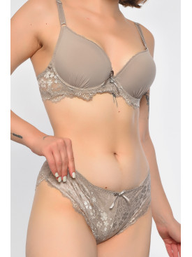 Комплект женский серого цвета чашка В 7074 186693C Комплект женский серого цвета чашка В 7074 186693C