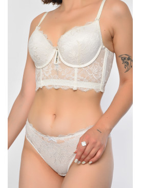 Комплект жіночий молочного кольору чашка С 2045 186720C