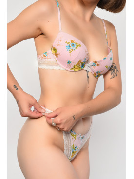 Комплект женский розового цвета чашка С 186738C