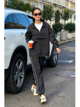 Спортивний костюм жіночий чорного кольору 4008 187216C Спортивний костюм жіночий чорного кольору 4008 187216C