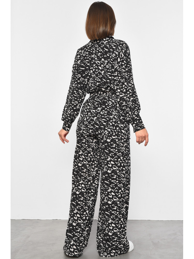 Костюм женский софт черного цвета 562 187236C