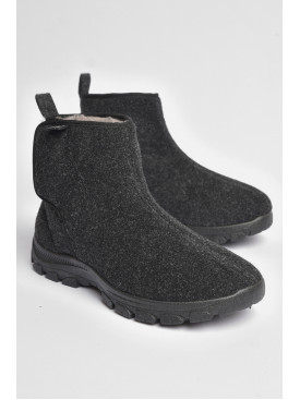 Бурки чоловічі на хутрі  темно-сірого кольору МА-1103DG 187281C