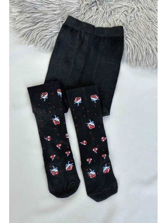 Колготи дитячі для дівчинки чорного кольору r-016 187576C