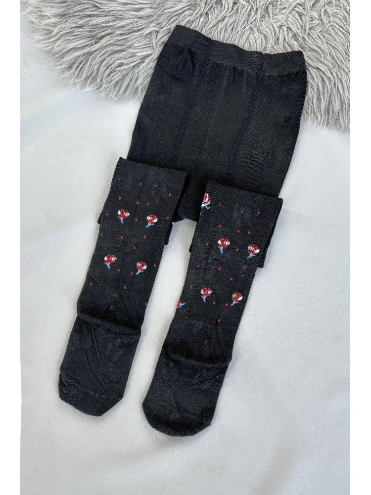 Колготи дитячі для дівчинки чорного кольору r-016 187576C