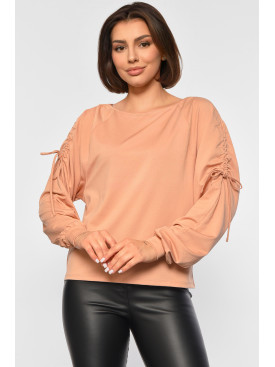 Блуза женская бежевого цвета 187895C Блуза женская бежевого цвета 187895C