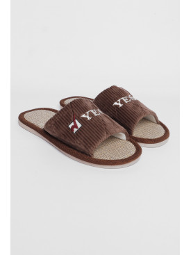 Капці кімнатні чоловічі коричневого кольору 187908C Капці кімнатні чоловічі коричневого кольору 187908C