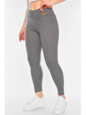 Лосини жіночі в рубчик сірого кольору КТ2930 187948C Лосини жіночі в рубчик сірого кольору КТ2930 187948C