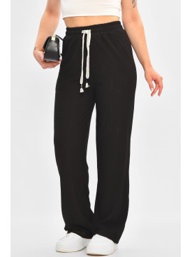Штани жіночі розкльошені чорного кольору 4915 188157C Штани жіночі розкльошені чорного кольору 4915 188157C