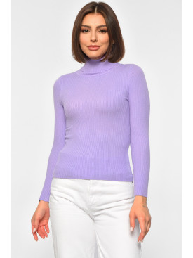 Гольф женский однотонный сиреневого цвета 188241C