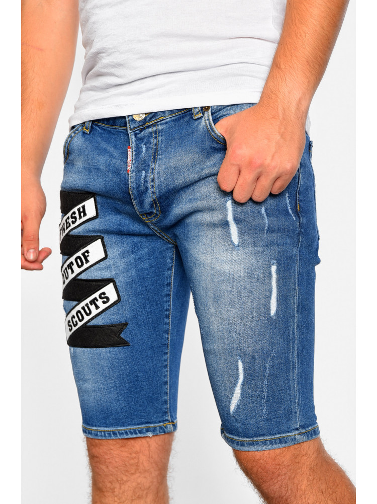 Шорты мужские джинсовые синего цвета 834 188399C