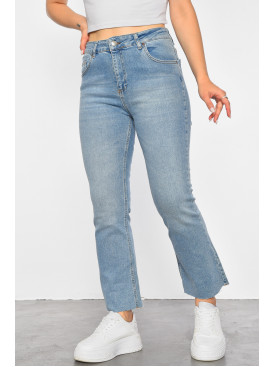 Джинси жіночі блакитного кольору 1665 188668C Джинси жіночі блакитного кольору 1665 188668C