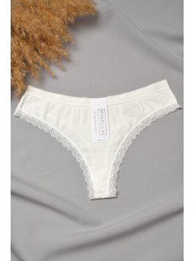Стринги женские с кружевом белого цвета 8860 188786C Стринги женские с кружевом белого цвета 8860 188786C
