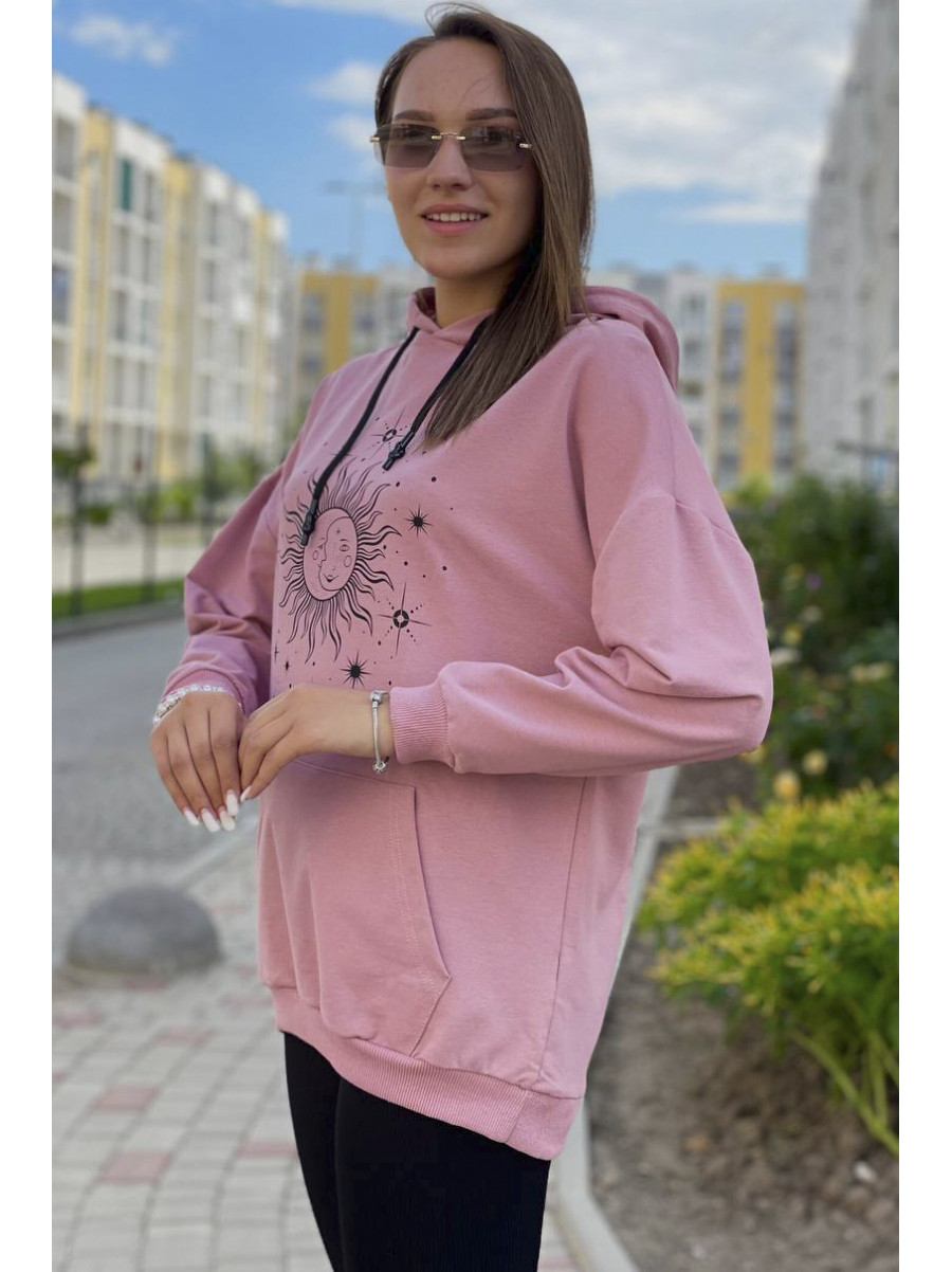Худи женское розового цвета 700 188882C