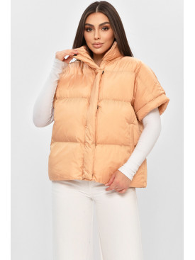 Жилетка жіноча персикового кольору 227815 189245C Жилетка жіноча персикового кольору 227815 189245C